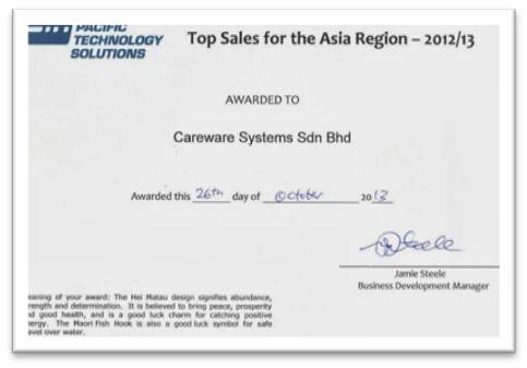 Pacific Tech Workflow Top Sales Asia Region