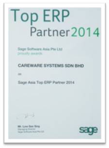 Sage Asia No 1 ERP Partner 2014