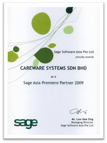 Sage Asia Premier Partner 2009