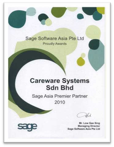 Sage Asia Premier Partner 2010