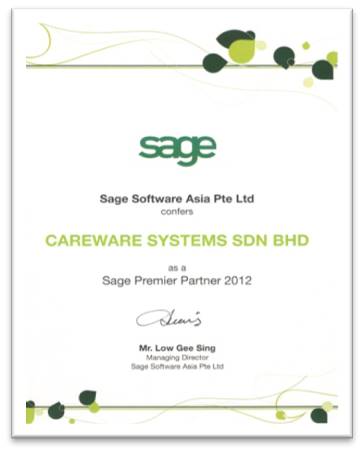 Sage Asia Premier Partner 2012